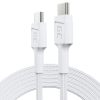 KABEL USB-C / USB-C Green Cell POWERSTREAM 30cm BIAŁY PD 60W ULTRA CHARGE QUICK CHARGE 3.0 KABGC31W