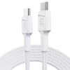 KABEL USB-C / USB-C Green Cell POWERSTREAM 30cm BIAŁY PD 60W ULTRA CHARGE QUICK CHARGE 3.0 KABGC31W