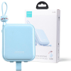 Powerbank Joyroom Cutie Series JR-L008 10000mAh 22.5W PD QC z kablami 1x USB-A 1x USB-C niebieski
