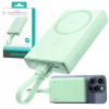 Powerbank Joyroom JR-PBM01 10000mAh 20W 1x USB-C 2x Lightning zielony + kabel