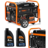 ZESTAW AGREGAT PRĄDOTWÓRCZY DAEWOO GDA 8500E 7.5kW + 2x GENERATOR OIL SAE 10W-30 DWO 600