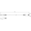 Patchcord Kat.6 UTP 0,25m niebieski LSOH