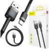 KABEL USB-A / USB-C Baseus Cafule CATKLF-BG1 100cm 3A QC 3.0 CZARNO-SZARY W NYLONOWYM OPLOCIE