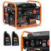 ZESTAW AGREGAT PRĄDOTWÓRCZY DAEWOO GDA 7500DPE-3 6.5kW + 2x ENERATOR OIL SAE 10W-30 DWO 600