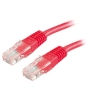 PATCHCORD KAT5E UTP 1M CZERWONY