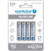 Akumulatorki AAA / R03 Ni-MH everActive 800mAh Silver Line (box 4 szt.)