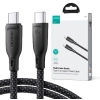 Kabel USB-C / USB-C Joyroom SA34-CC3 100cm 60W 5A PD w oplocie czarny