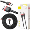 KABEL USB-A / USB-C Baseus Cafule CATKLF-U91 300cm 2A QC 3.0 CZARNO-CZERWONY W OPLOCIE