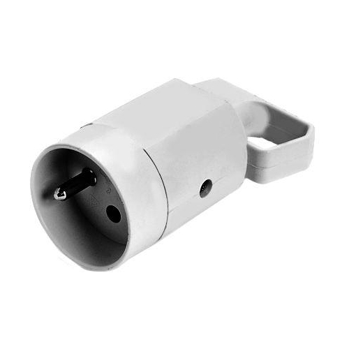 Gniazdo 315-01 z uchem z uziemieniem 2P+Z 16A 250V IP20 BIAŁA VIPLAST 315-01