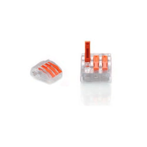 ZŁĄCZKA DO PRZEWODÓW ZATRZASKOWA 0,2-4,0mm2 PC-233 3GNIAZDA (50szt.)
