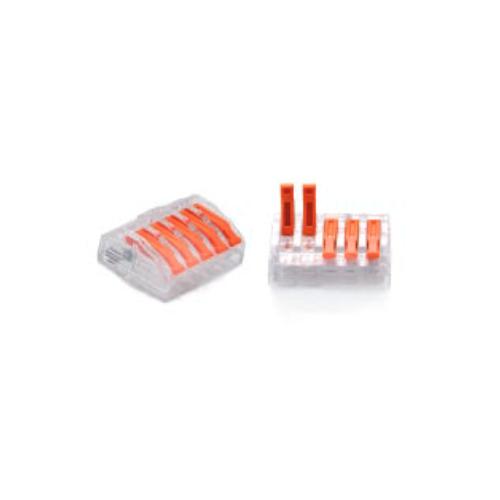 ZŁĄCZKA DO PRZEWODÓW ZATRZASKOWA 0,2-4,0mm2 PC-235 5GNIAZD (30szt.)