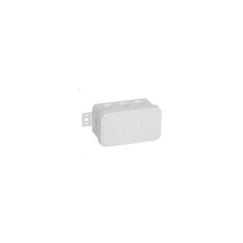 Puszka natynkowa pusta 8 wlotów VIPLAST V8 klik BIAŁA IP54 80x45x41mm 038-01