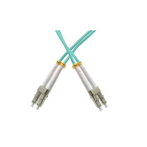 PATCHCORD ŚWIATŁOWODOWY MM 1M DUPLEX 50/125um OM3, LC/UPC-LC/UPC