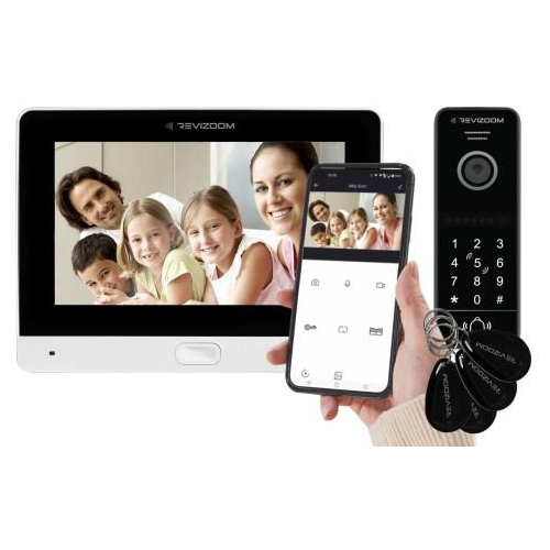Wideodomofon REVIZOOM RM-T471HD WHITE/RC-411HD-CK