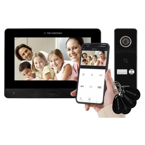 Wideodomofon REVIZOOM RM-T471HD BLACK/RC-411HD-C