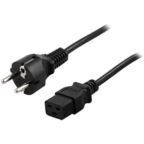 KABEL ZASILAJĄCY (SERWEROWY) CEE 7/7 IEC 320 C19 16A 1.8M PROSTY VDE PowerWalker