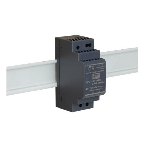 ZASILACZ IMPULSOWY NA SZYNĘ DIN MEAN WELL HDR-30-15 15V/30W/2A