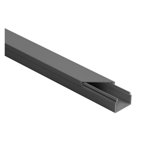 Listwa elektroinstalacyjna kpl. SZARY SLS 14x14 2m (PACZKA 10szt.)