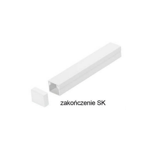 Osprzęt do listew elektroinstalacyjnych, zakończenie BIAŁY SK 14x14 1szt.