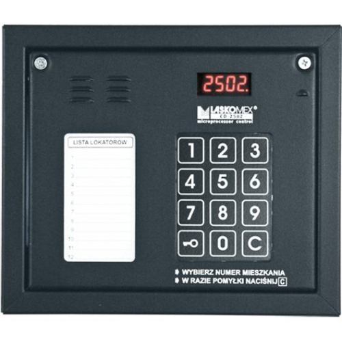 Laskomex CP-2502NP czarny Panel audio z mini listą lokatorów