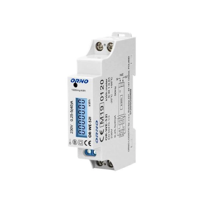 Licznik energii elektrycznej 1-fazowy ORNO OR-WE-521