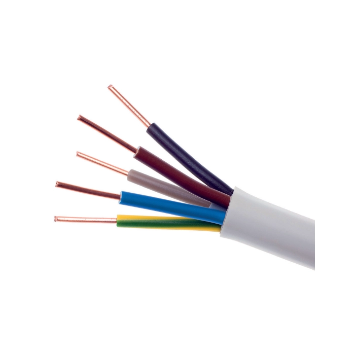 Przewód elektryczny drut okrągły YDY 450/750V 5x2,5mm2 100m MERCOR