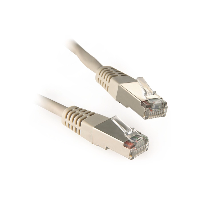 PATCHCORD KAT5E FTP 10M SZARY