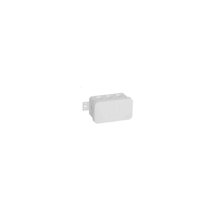 Puszka natynkowa pusta 8 wlotów VIPLAST V8 klik BIAŁA IP54 80x45x41mm 038-01