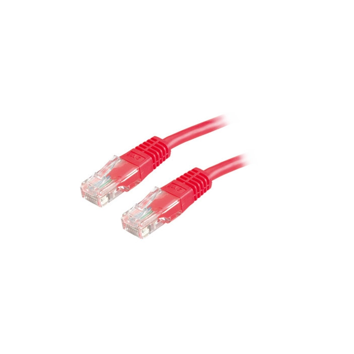 PATCHCORD KAT5E UTP 3M CZERWONY