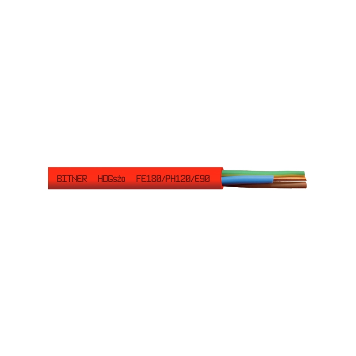 KABEL PPOŻ OGNIOODPORNY BITNER HDGsżo PH120 300/500V 3x1,5 - 100m