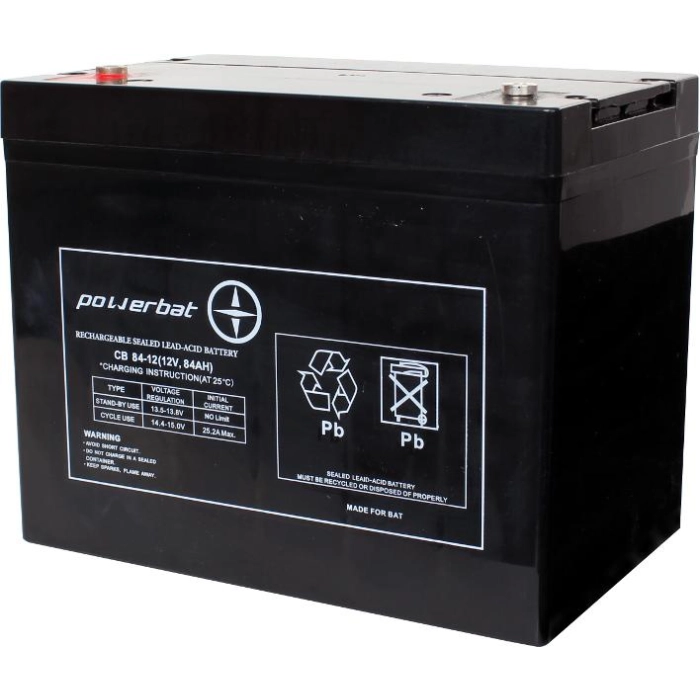 Akumulator AGM Powerbat 12V 84Ah