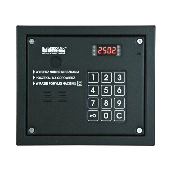 Laskomex CP-2503R czarna Panel audio z czytnikiem kluczy RFID