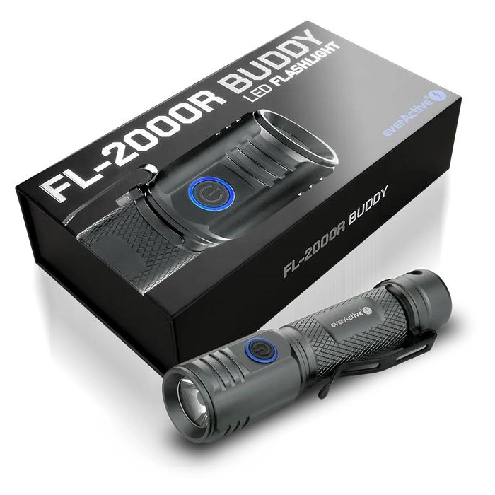 Latarka ręczna 20W LED everActive FL-2000R Buddy 2000 lumenów IPX