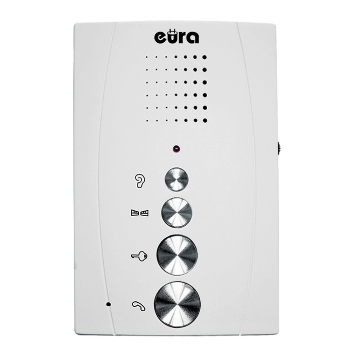 DOMOFON ''EURA'' ADP-51A3 ''DIFESA'' - 1-rodzinny, 2 unifony, interkom, biały