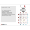 Laskomex CP-2502NP srebrny Panel audio z mini listą lokatorów
