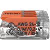 Szybkozłączka uniwersalna LINKA/DRUT 3x 0,2-4mm2 WAGO 221-413 (1szt.)