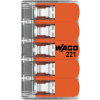 Szybkozłączka uniwersalna LINKA/DRUT 5x 0,2-4mm2 WAGO 221-415 (1szt.)