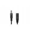 Przedłużacz DC 5.0m dwużyłowy 2x0.5mm2 w oplocie wtyk/gniazdo 2.1x5.5 mm