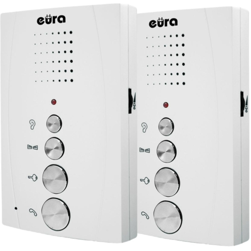 DOMOFON ''EURA'' ADP-51A3 ''DIFESA'' - 1-rodzinny, 2 unifony, interkom, biały