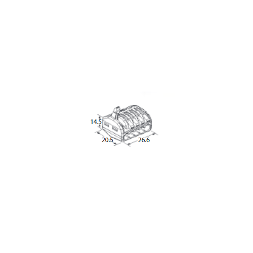 ZŁĄCZKA DO PRZEWODÓW ZATRZASKOWA 0,2-4,0mm2 PC-235 5GNIAZD (30szt.)