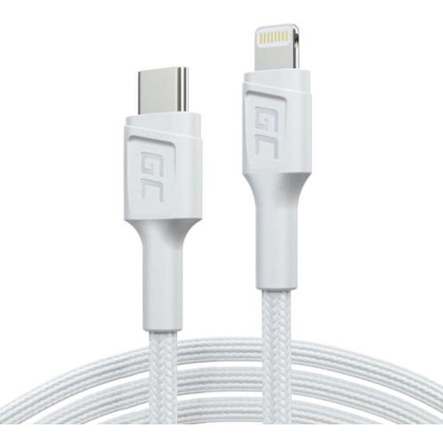 KABEL USB-C / LIGHTHING Green Cell POWERSTREAM 100cm BIAŁY PD APPLE IPHONE