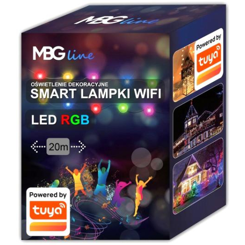 Lampki Choinkowe SMART taśma LED WIFI TUYA 20m USB