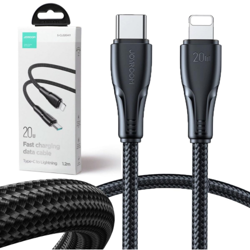 Kabel USB-C / Lightning Joyroom S-CL020A11 120cm 20W w oplocie czarny