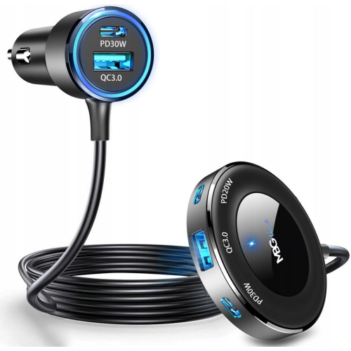 ROZDZIELACZ GNIAZDA ZAPALNICZKI ŁADOWARKA USB PD C78 Pro