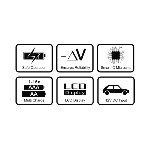 Ładowarka do 16 akumulatorków AA / AAA everActive NC-1600