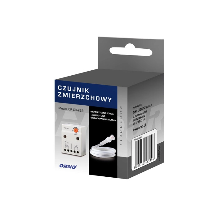CZUJNIK ZMIERZCHOWY OR-CR-233 ORNO Z SONDĄ