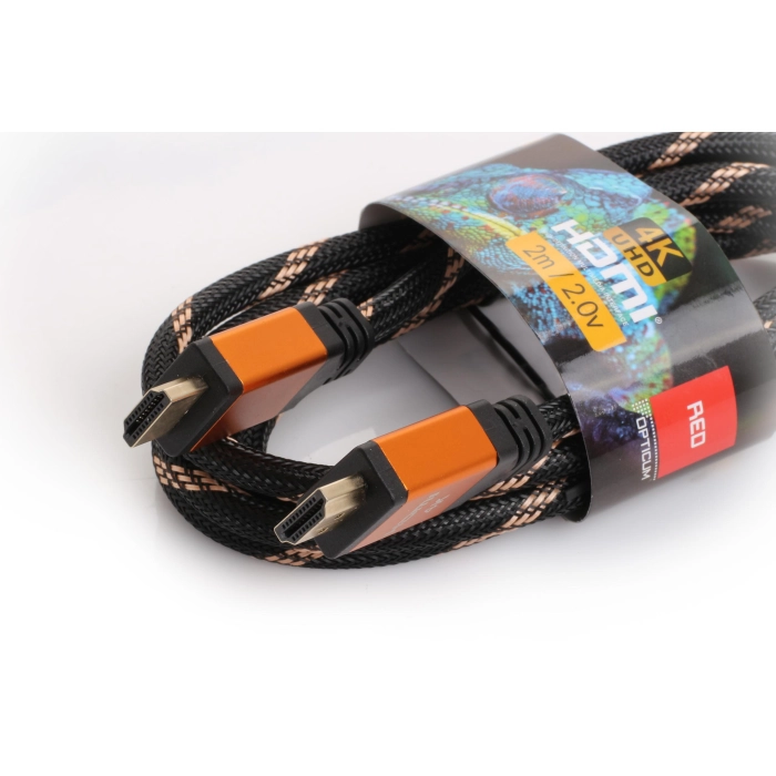 Kabel HDMI-HDMI Opticum RED 4K UHD - 3m (v2.0)