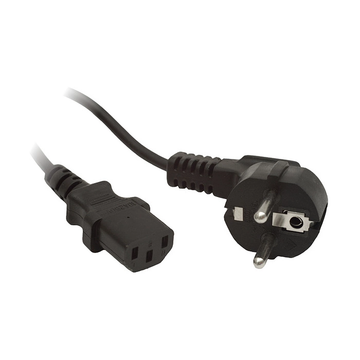 KABEL ZASILAJĄCY CEE 7/7 IEC 320 C13 1.8M WTYCZKA KĄTOWA Lanberg