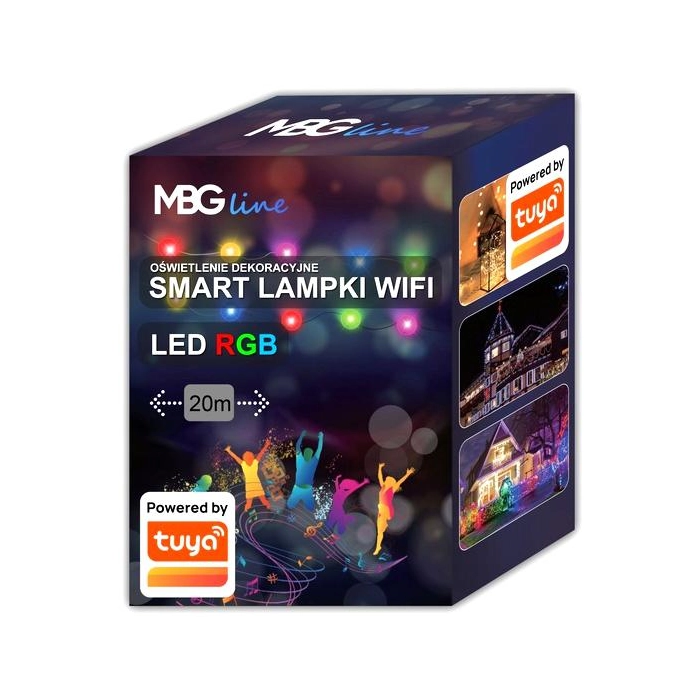 Lampki Choinkowe SMART taśma LED WIFI TUYA 20m USB