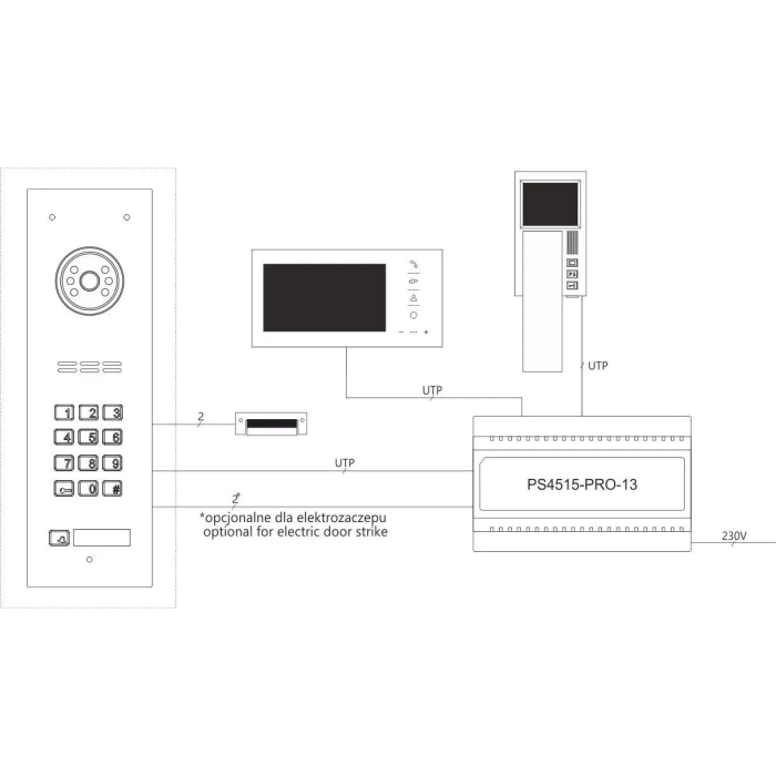 ACO COMO-PRO-CODE-V1 panel wideodomofonowy